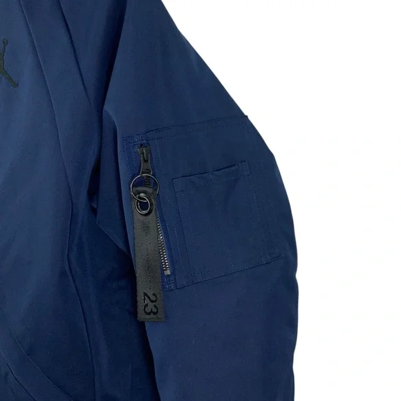 JORDAN Air Jordan Wings MA-1 Bomber Jacket Jumpman Insulated Navy Blue - Picture 14 of 16